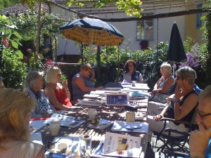 Writing at the Vine Terrace
