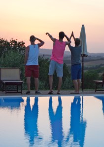 The three that will soon have flown the nest