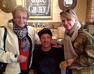 Olympian Josh Dueck  with my mother and myself