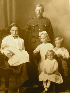 Sarah and William with their four children, my grandmother lies on her mother's lap