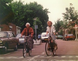 On my fiets with a great-aunt in Amsterdam